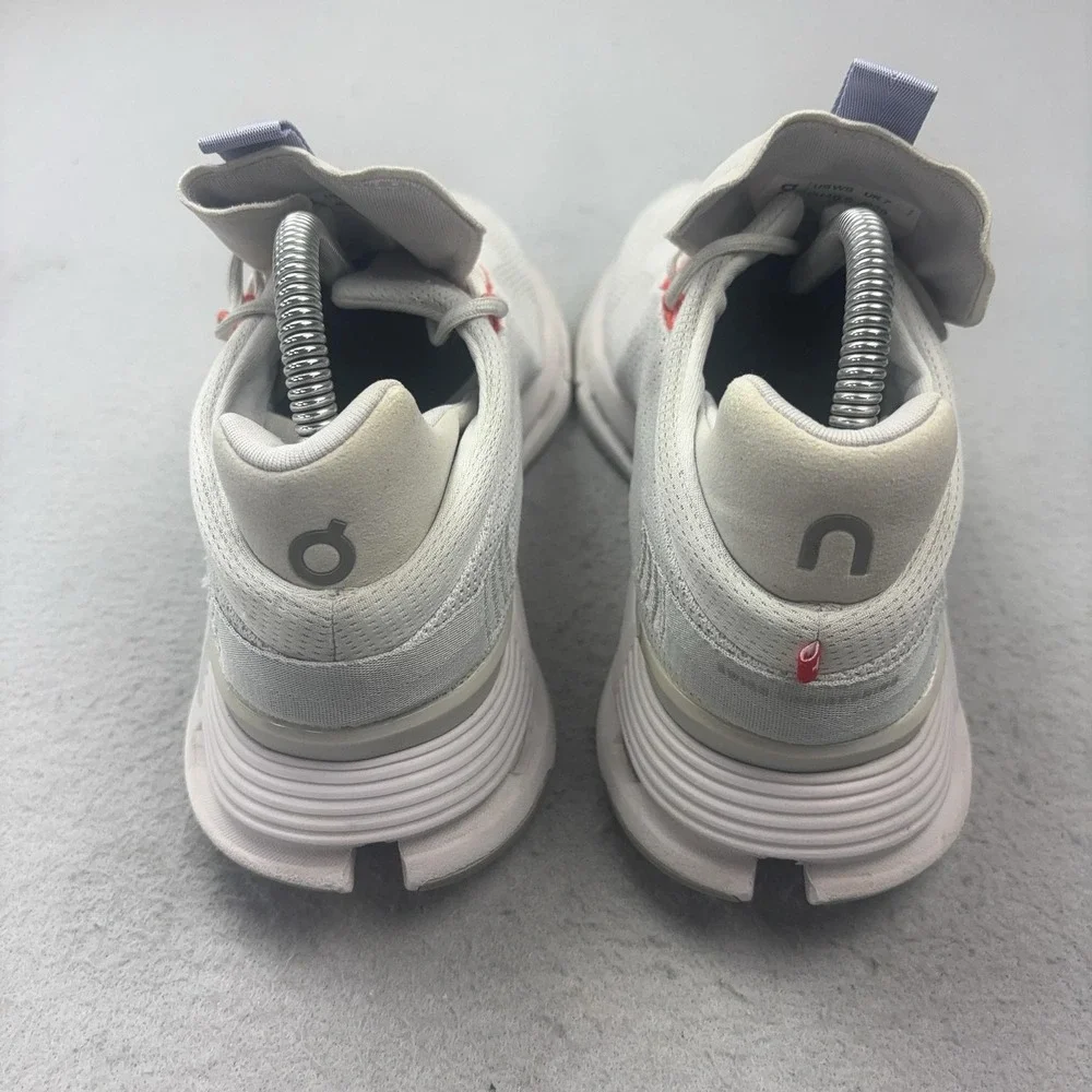 On Cloudnova Shoes Womens Size 9 White CloudTec Running Sneakers Mesh Athletic